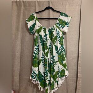 Fighting Eel | Ava Dress Sunkiss in Jade Banana Leaf Size Extra Small
